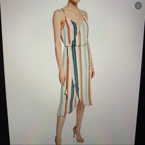 Cupcakes and Cashmere Striped Wrap Dress, size M